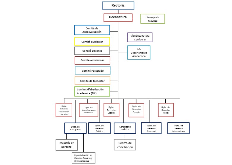 organigrama facultad derecho