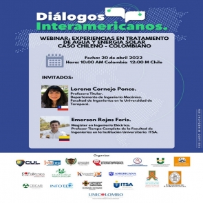 Webinar: “Experiencias en Tratamiento de Agua y Energía Solar Caso Chileno - Colombiano”