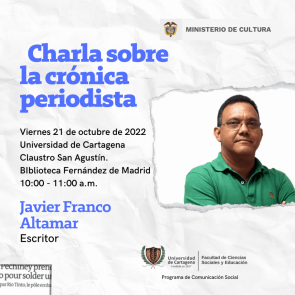 Charla sobre la Crónica Periodista 