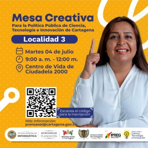 Mesa Creativa para la Política Pública de Ciencia, Tecnología e Innovación de Cartagena Loc. 3