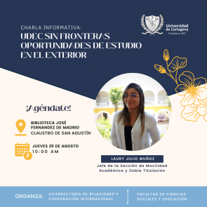 Charla "Udec Son Fronteras: Oportunidades de estudio en el exterior"