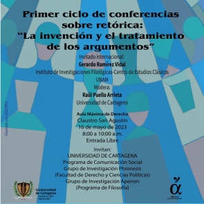 Primer Ciclo de Conferencias: La invención y el tratamiento de los argumentos