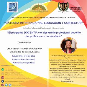 El programa DOCENTIA y el desarrollo profesional docente del profesorado universitario